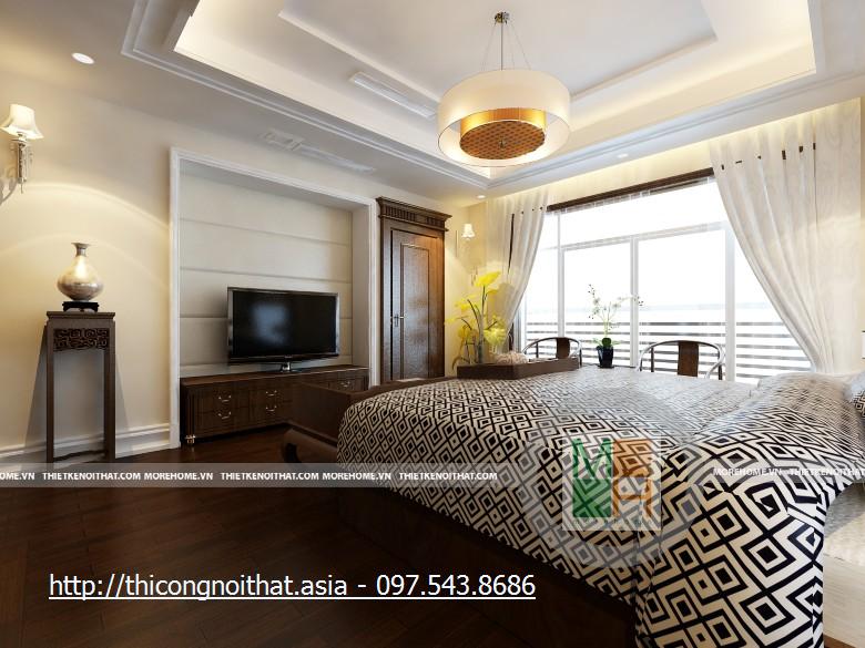 Thiết kế nội thất biệt thự ở Hoàng Mai - Nhà Anh Bắc